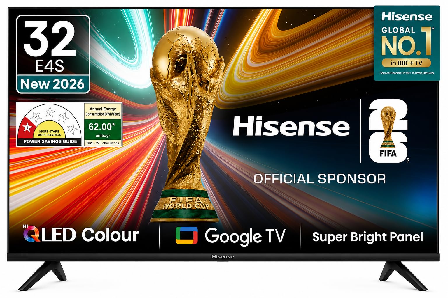 Hisense 32 Inch (80 cm) HD Ready Smart Google LED TV | HDR10